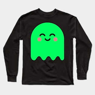 Cute Ghost Green Glow Long Sleeve T-Shirt